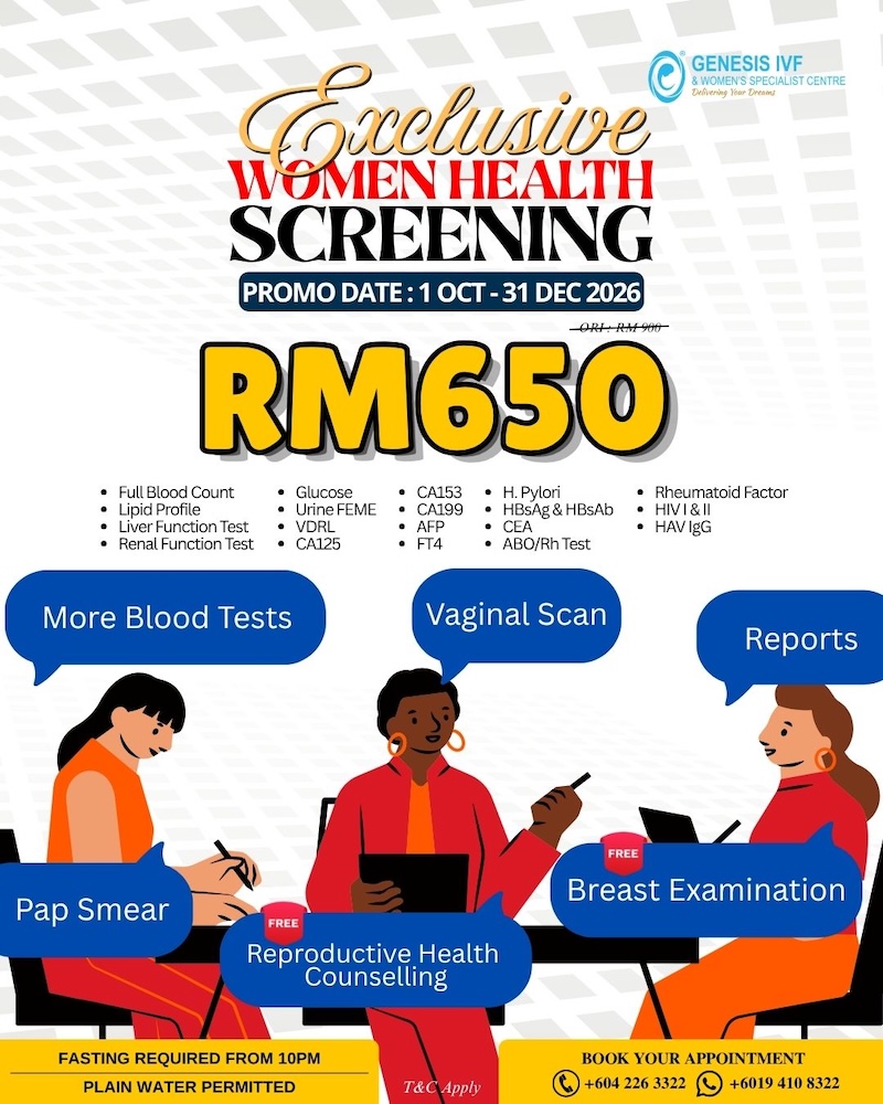 Popup exclusive women health screening