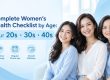 Womens health checklist 20s 30s 40s