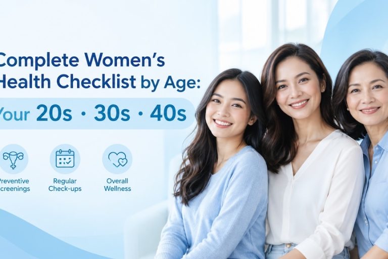 Womens health checklist 20s 30s 40s